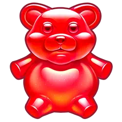 The symbol in the game is a red gummy bear